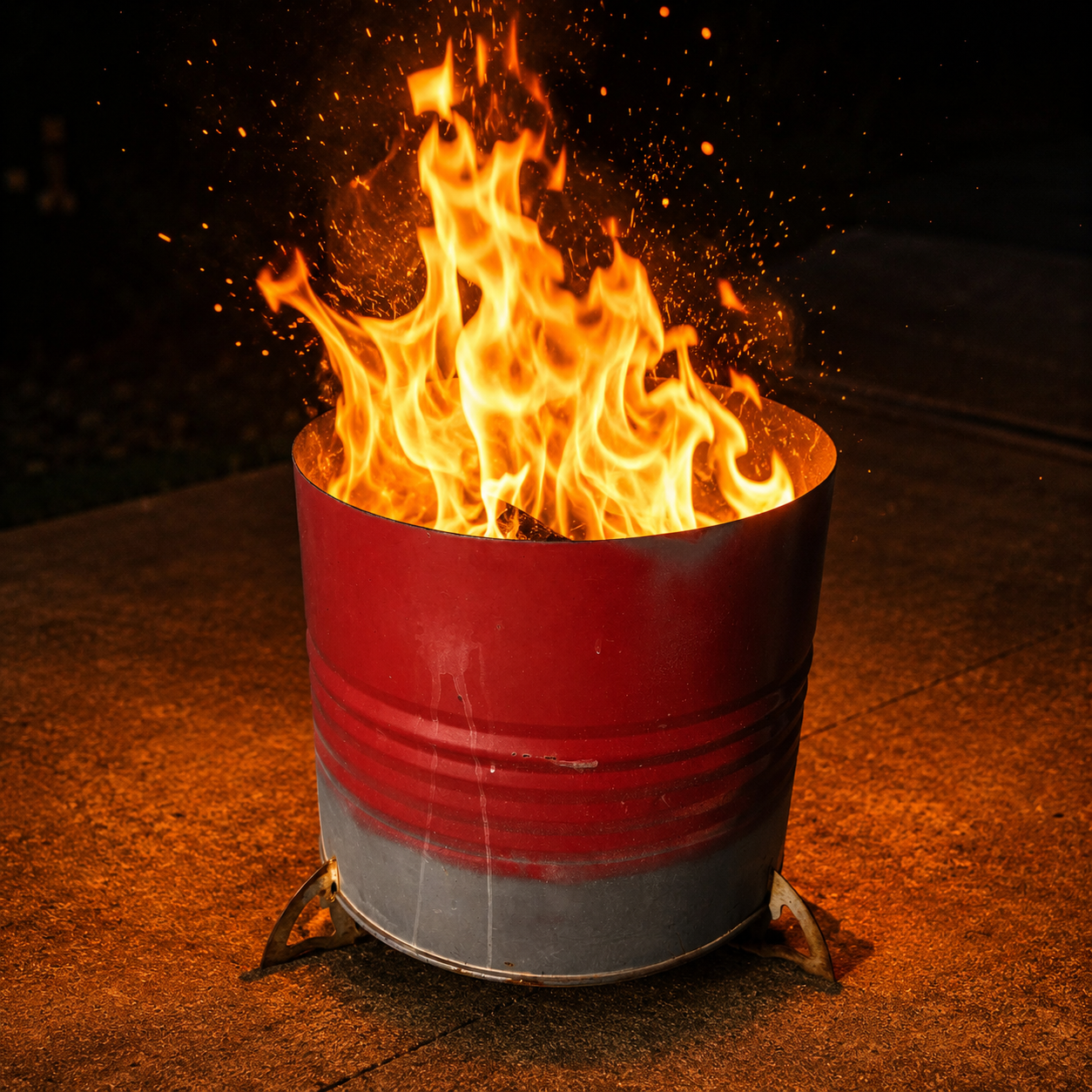 Weld your own fire drum kit