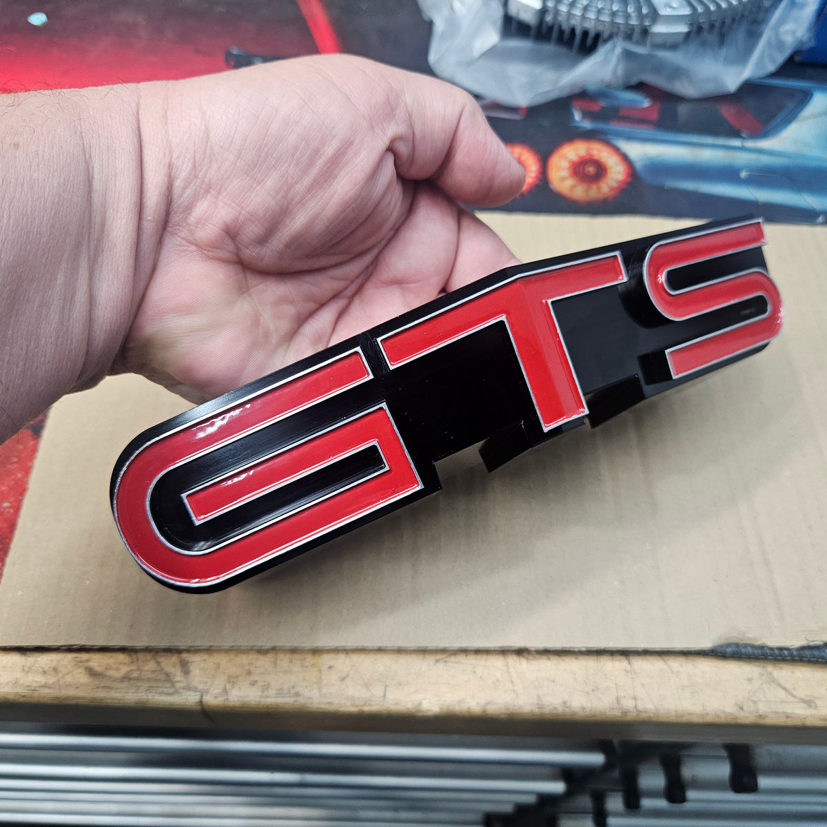 custom GMH Holden GTS grill badge. Billet CNC