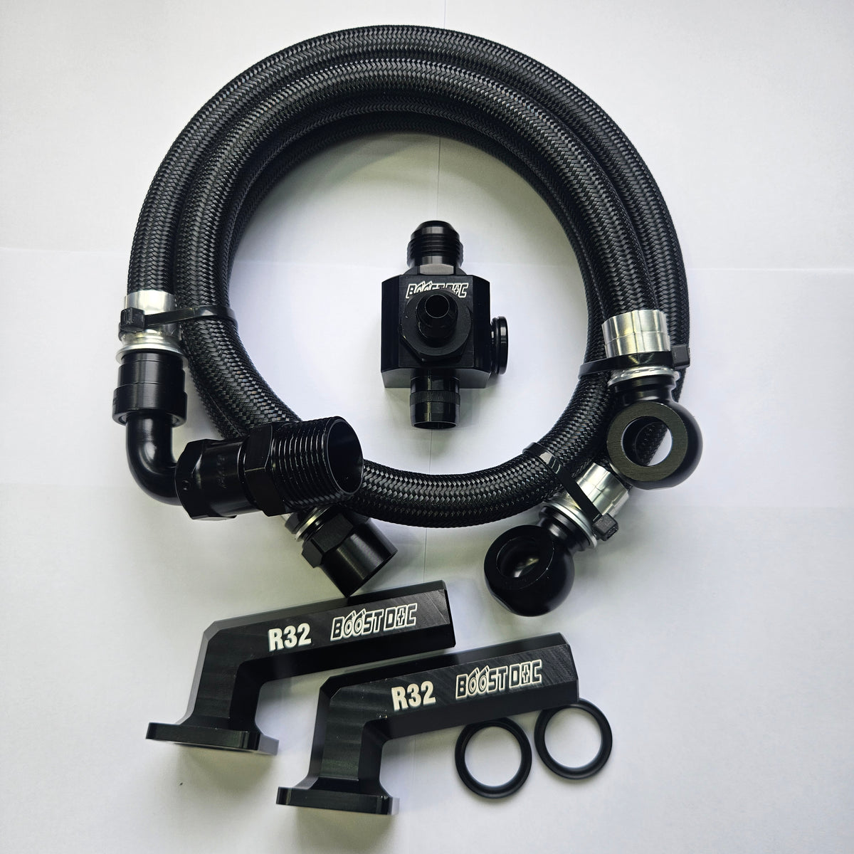 Nissan skyline R32 GTR A31 BMRS AN10 heater coolant hose upgrade replacement kit. Fixes all the leaking, rusted, broken and failed heater hoses on skylines