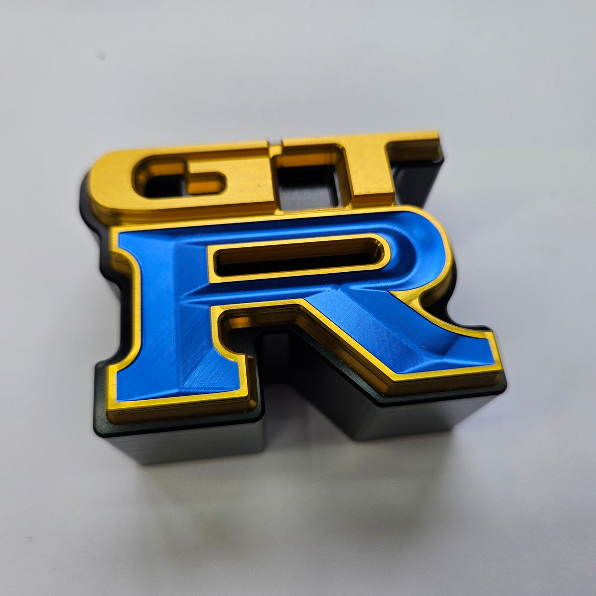 Upgrade Nissan GTR Skyline Billet and Titanium Badges skyline replacement parts genuine oem nissan part gold blue with backing