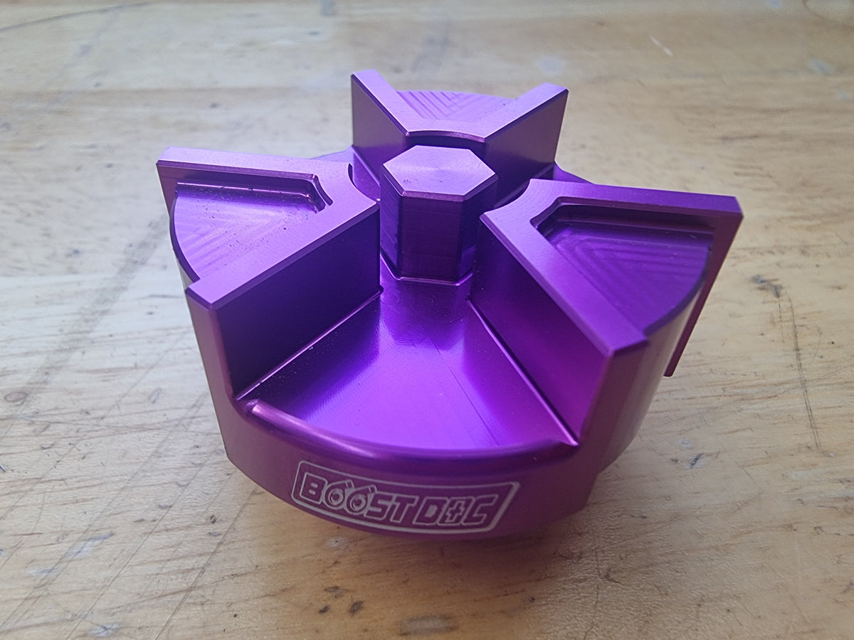 purple violet billet rb racing oil cap