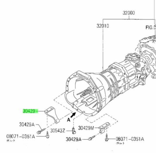 Gearbox Braces Bracket Gusset – Alloy Replacement for RWD