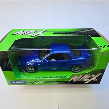 NEX R34 GTR 1:24 Blue