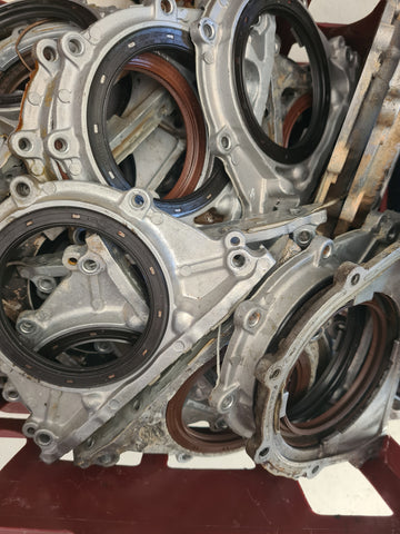 Nissan Skyline RB rear main seal housing. stock cast unit.