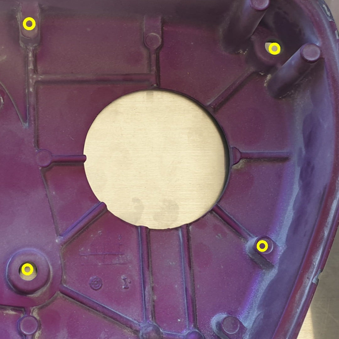 Drill and weld VCT bulge bump into RB26dett GTR covers to fit RB25det neo